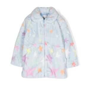 Stella McCartney Kids Fur Coat Star Print size 12
